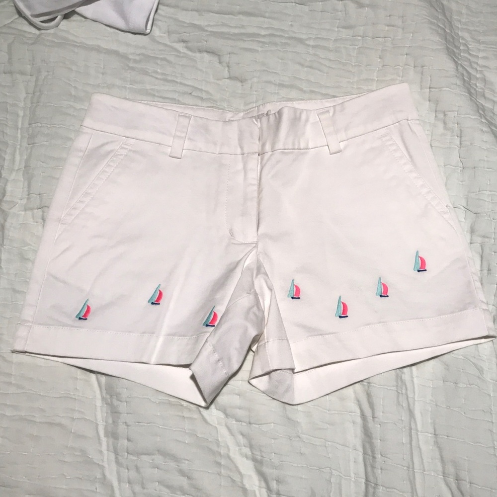girls vineyard vines embroidered shorts